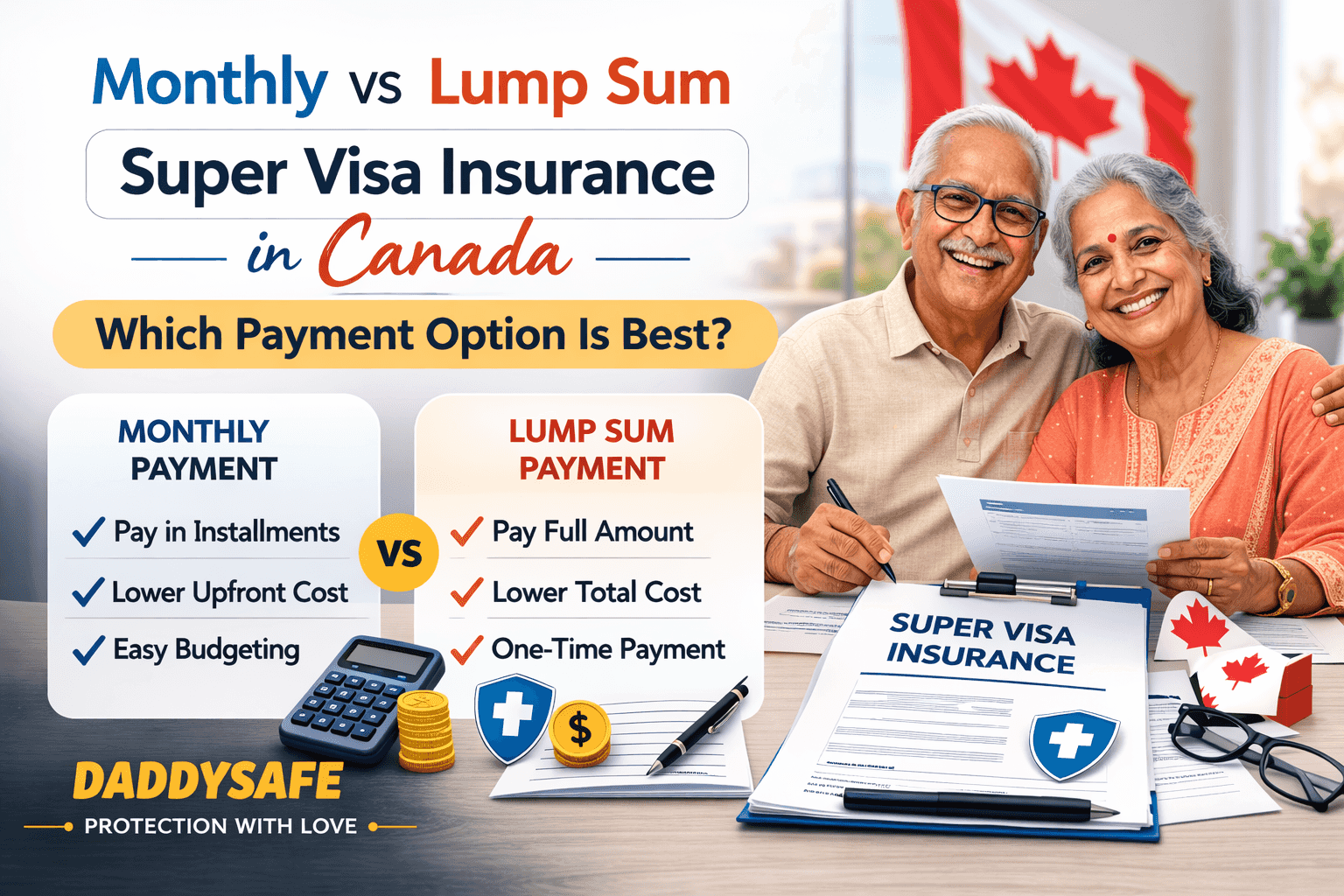Monthly vs Lump Sum Super Visa Insurance: Which Option Is Better for Your Parents Visiting Canada?